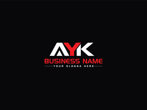 AYK Logo Icon, Professional Ay Letter Logo Icon Vector Stock For Your Shop
