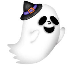 Halloween cute ghost cartoon 