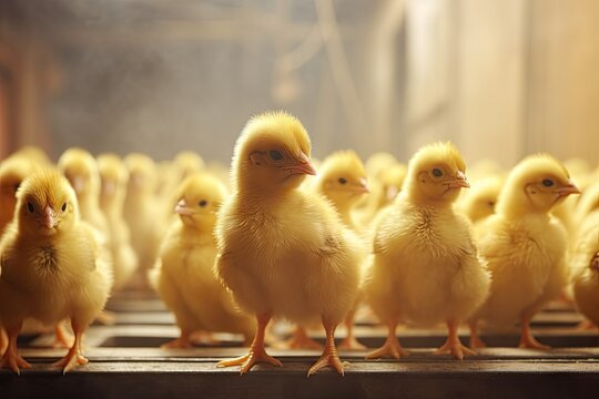 Small chickens in a big hatchery.
