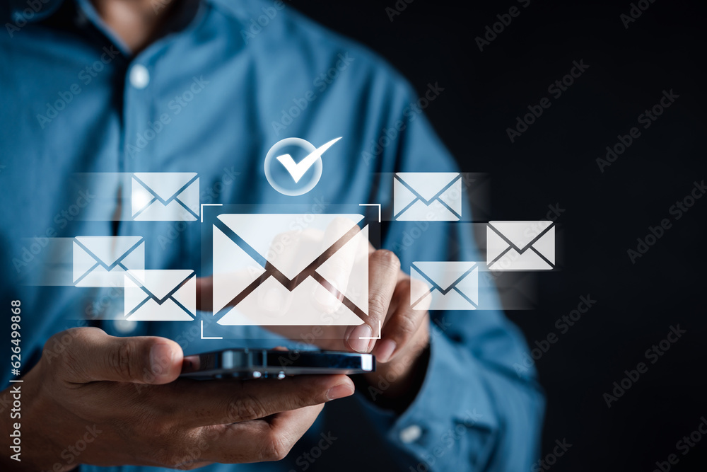 Poster security protection email form spam virus for notification on internet letter security protect, junk