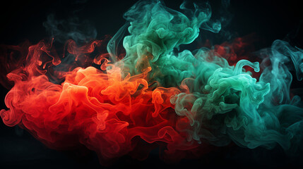 Colorful smoke. Generative ai