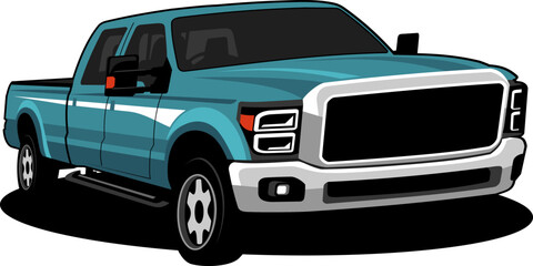 pick up truck logo design vector © THE LASTMINI
