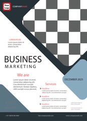 Vector business poster template