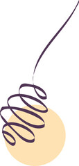 Honey dipper stick with dripping honey. rosh hashanah , jewish ney year symbol. line art