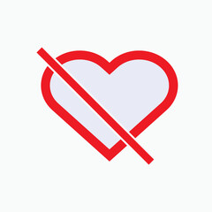 Antipathy Icon. Dislike, Hate Symbol.   