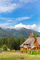 amazing views of the earth planet, mountains and forests of Ukraine, Ukrainian carpathians, mountain view, mountains Carpathian, Ukraine, house in the mountains, mountain valley
