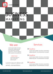 Vector modern creative business flyer template design