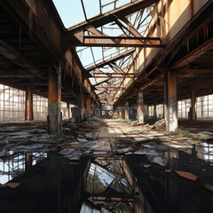 old abandoned factory