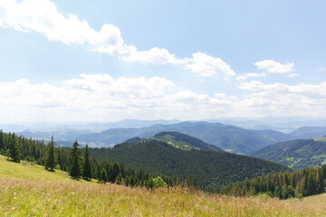 Fototapeta na wymiar amazing views of the earth planet, mountains and forests of Ukraine, ukrainian carpathians, mountain view, mountains Carpathian. Ukraine