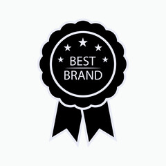 Best Brand Emblem. Famous Product, First Class Goods.    