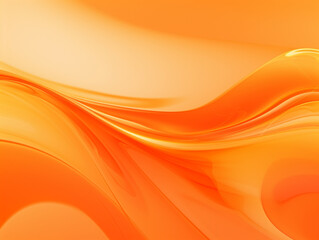 Glossy light abstract orange gradient wallpaper as background with flowing lines and colorful curves