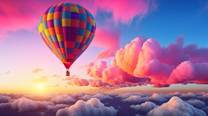Obraz premium hot air balloon in flight