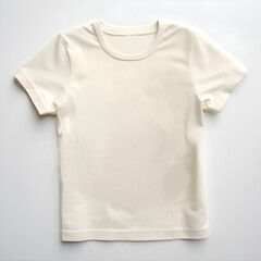 Blank White Tee Shirt Mockup.