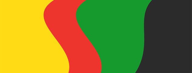 Minimalist wallpaper background with black, green, red, and yellow colors.