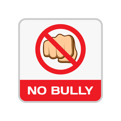No Bully Icon : Crime Theme, Social Theme, Infographics and Other Graphic Related Assets.