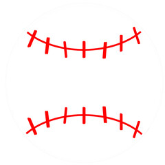 Baseball, white ball, baseball sport icon isolated.Element illustration