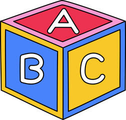Abc Block Illustration