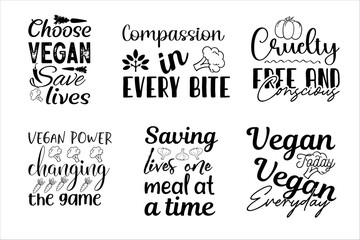 World Vegan day.  Vegan day T-shirt design bundle, calligraphy for posters, web sites, cards, t shirts, party décor, International november holiday, T-shirt design idea.