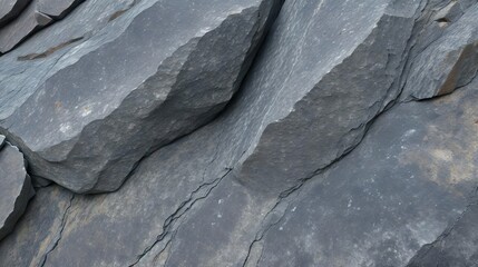 Cracked rock wall. Close up of rough background. Created with generative AI.