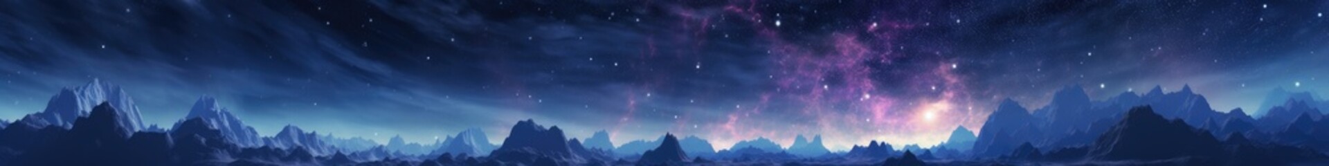 Naklejka premium Astral Wasteland: Rugged Outer Space