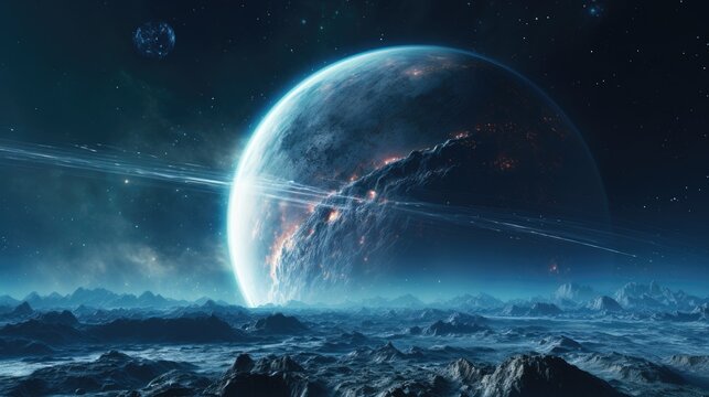 Stellar Apocalypse Planet Destruction in the Cosmos © Omkar