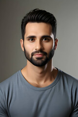 Obraz premium Portrait of a Bearded Man Smiling