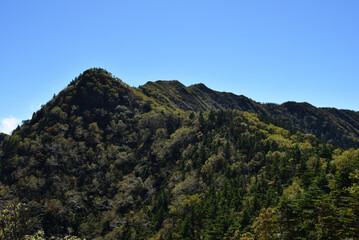 Climbing  Mount Nyoho, Tochigi, Japan