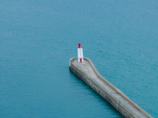 Phare du port de  St Malo en drone