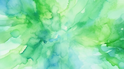 Fototapeta na wymiar abstract watercolor green background summer spring energy freshness.