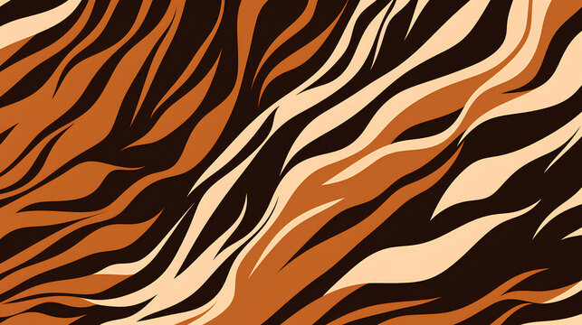 abstract seamless pattern with brown and black stripes.