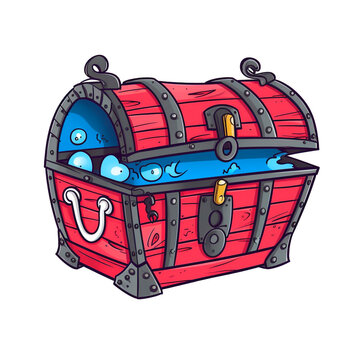 Cofre del tesoro cartoon