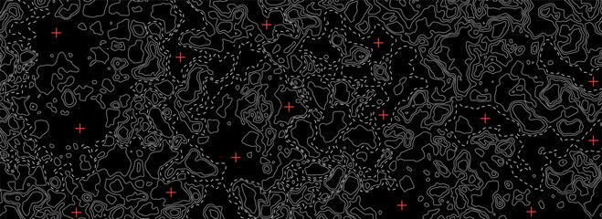 Vector contour map. Topographic scheme background. Illustration terrain.