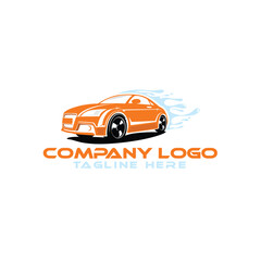 car wash racing logo design 