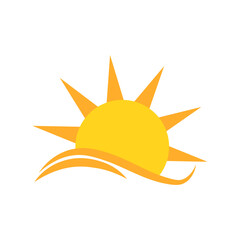 Collection of Cute Sun Illustrations for Design Elements Templet