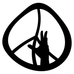 A Vector of Peace Symbol Design	
