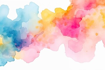 Modern abstract colorful watercolor art pattern, generative artificial intelligence