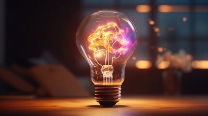glowing bulb 