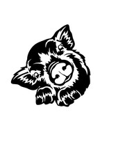 Pig heartbeat  SVG vector graphic and cut file 
