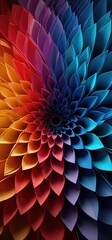A digital masterpiece: the abstract flower