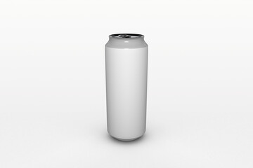 50 cl can isolated on white background