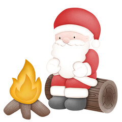 cute santa claus cartoon