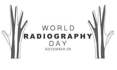 World Radiography day. background, banner, card, poster, template. Vector illustration.