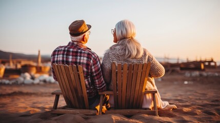Industry Worker with safety jacket at sea port, Generative AI