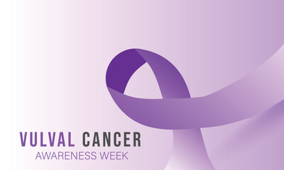 Vulval Cancer awareness week. background, banner, card, poster, template. Vector illustration.