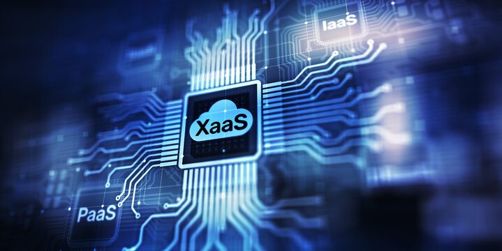 XaaS PaaS SaaS IaaS DBaaS Infrasstructure Service Data Base Platform development solution for business.