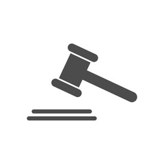 Gavel glyph vector icon isolated. Gavel stock vector icon for web, mobile app and ui design