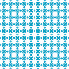seamless pattern with blue flowers