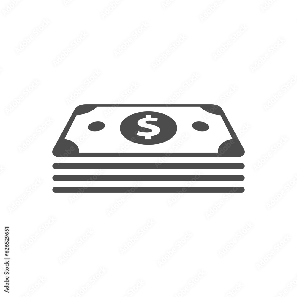 Poster dollars glyph vector icon isolated. dollars stock vector icon for web, mobile app and ui design