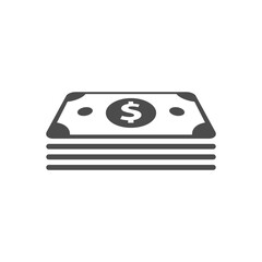 Dollars glyph vector icon isolated. Dollars stock vector icon for web, mobile app and ui design