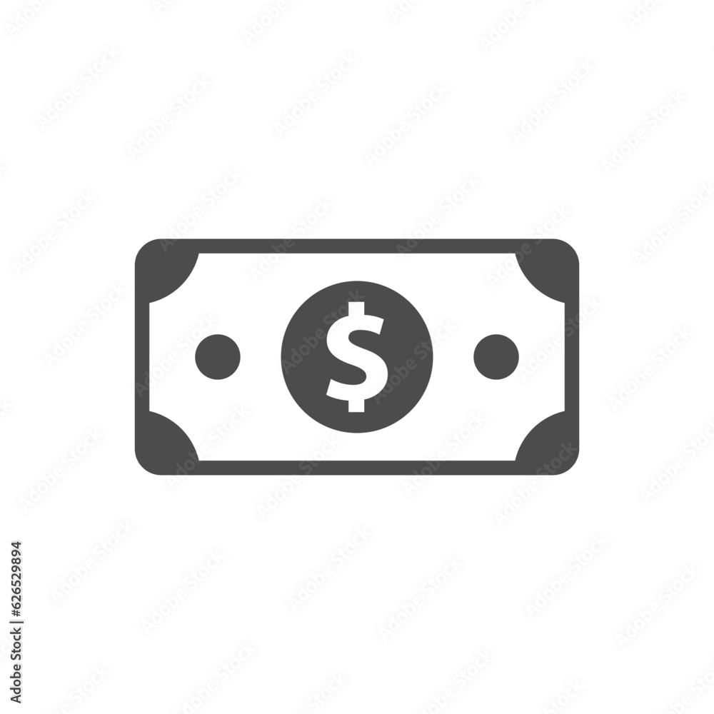 Poster dollar glyph vector icon isolated. dollar stock vector icon for web, mobile app and ui design